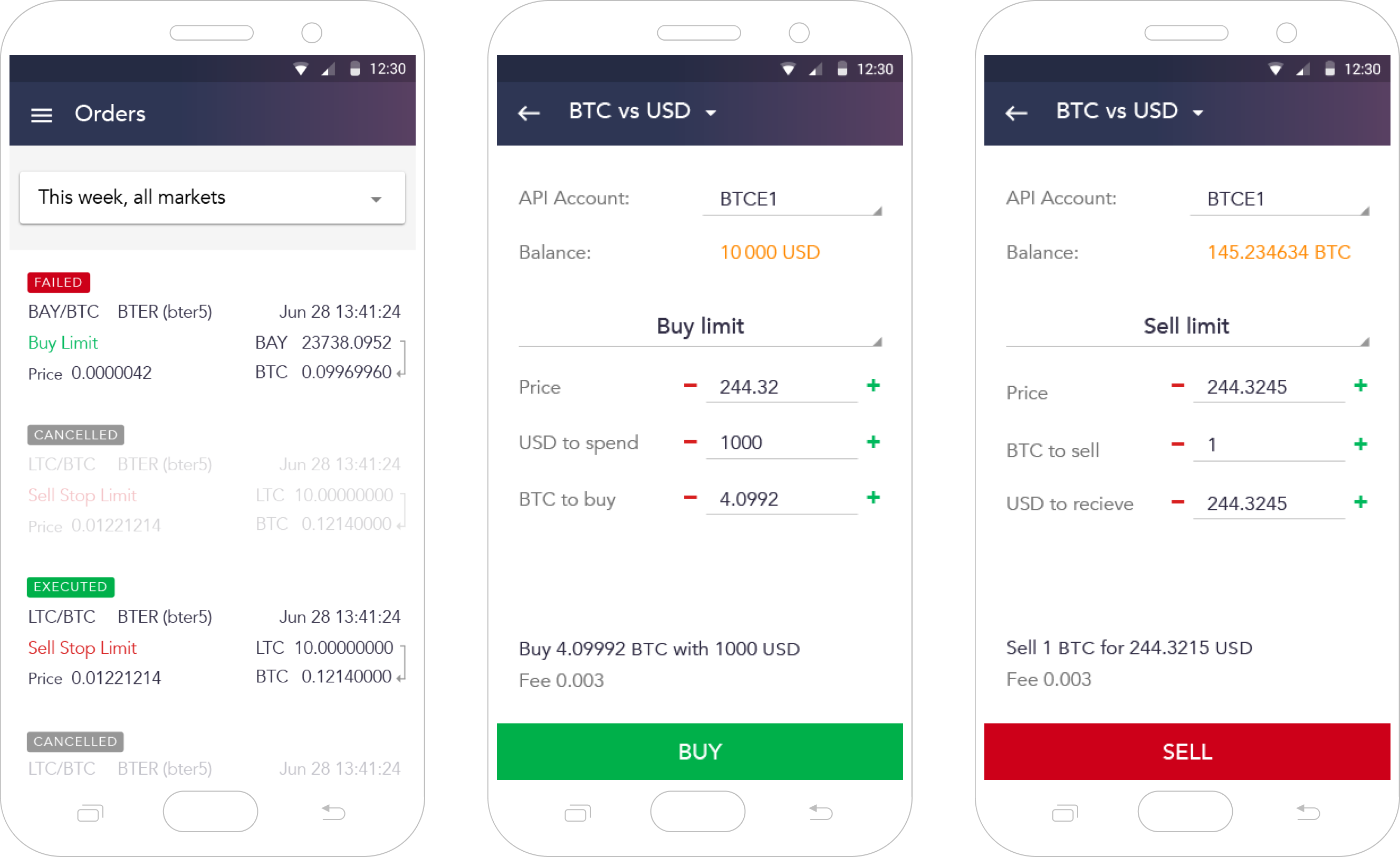 Coinigy order workflow and cryptocurrency trading interface details